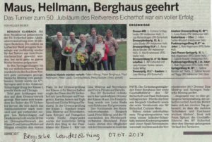 Maus, Hellmann und Berghaus geehrt - BLZ 07.07.2017